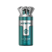 A turquoise perfume body spray from Mystiq by Savia Exclusive