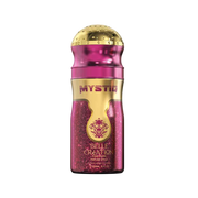 A pink perfume body spray from Mystiq by Savia Exclusive
