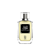 A golden & black perfume from Nylaa by Savia Exclusive