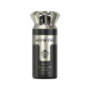 A black perfume body spray from Mystiq by Savia Exclusive